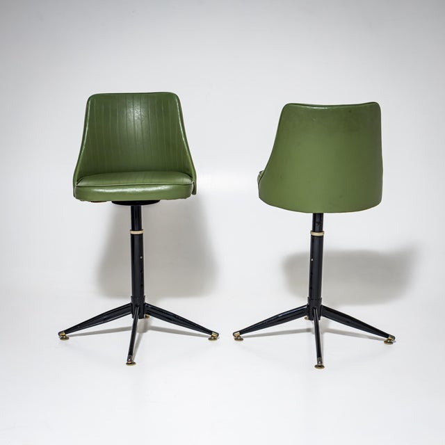 Mid-Century Modern Mid-Century Bar Stools, Italy, 1960s, Set of 4 For Sale - Image 3 of 7