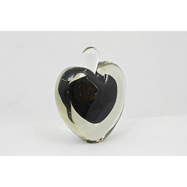 1960s Murano Black Heart Perfume Bottle For Sale - Image 5 of 6