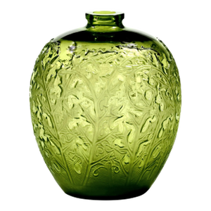 1921 Rene Lalique Art Deco Vase Achantes Vase