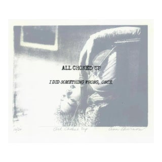 1980s Ann Chernow All Choked Up Lithograph For Sale