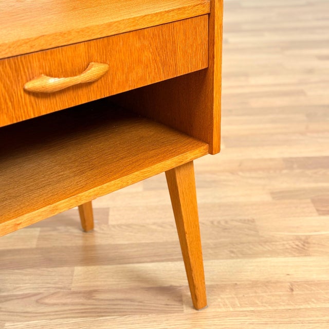 Wood Side Table in Oak, Sweden, 1950s-1960s For Sale - Image 7 of 10