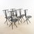 Chairs in Metal and Wood, 1970s, Set of 6 For Sale - Image 9 of 9