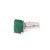 Metal Diamond Emerald Platinum Ring 4.60 TCW Certified, Size 6.5 For Sale - Image 7 of 7