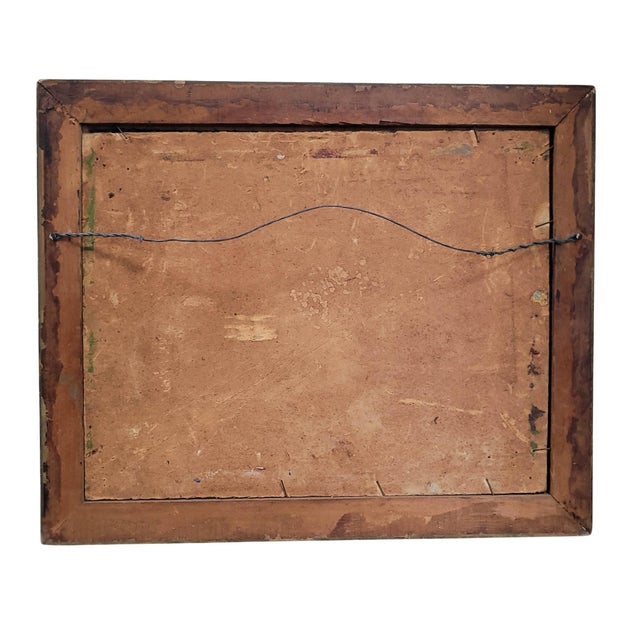 1920s Ernest Fredericks Autumn River Landscape, Oil on Board, American Impressionist For Sale - Image 9 of 9