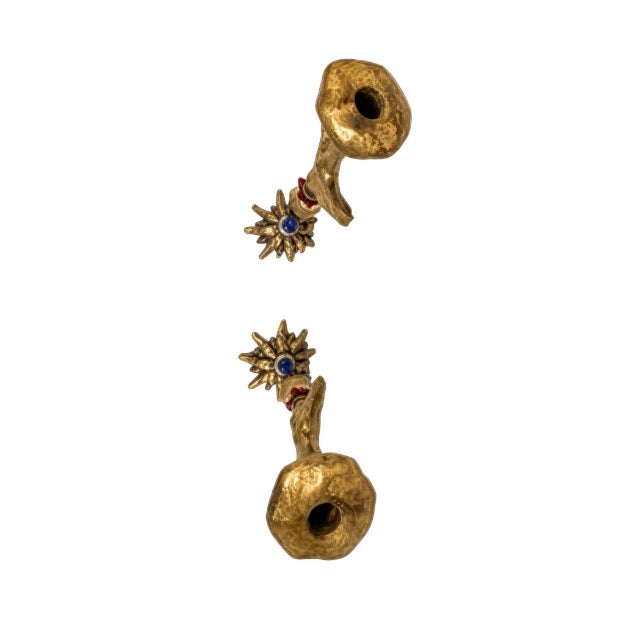 Postmodern Pair of Vintage Mac Eagle Candlesticks For Sale - Image 3 of 5