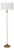 Regina Andrew Clove Stem Floor Lamp in Antique Gold Leaf For Sale