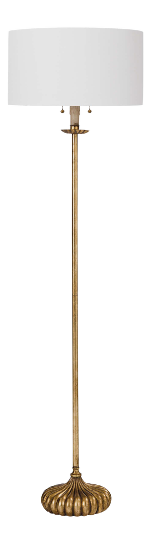 Regina Andrew Clove Stem Floor Lamp in Antique Gold Leaf