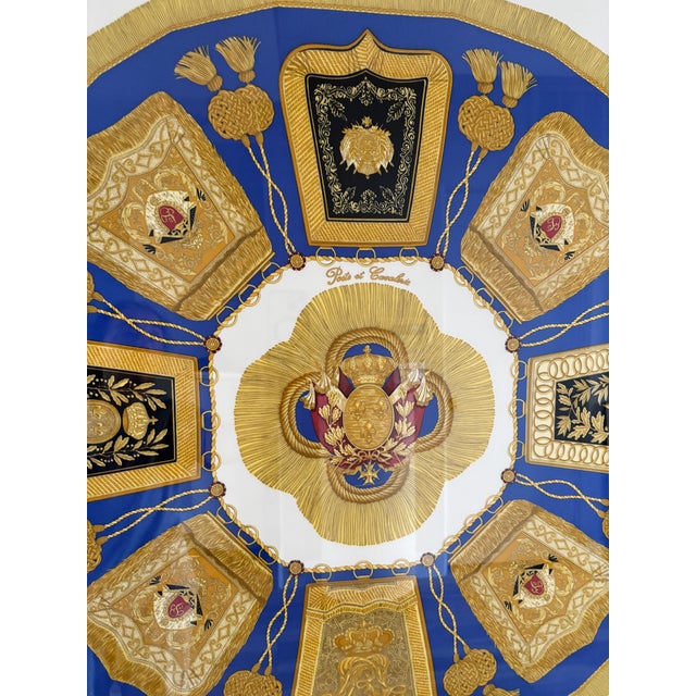 Hermès Poste Et Cavalerie Silk Scarf in Museum Acrylic Box, 1986 For Sale - Image 9 of 18