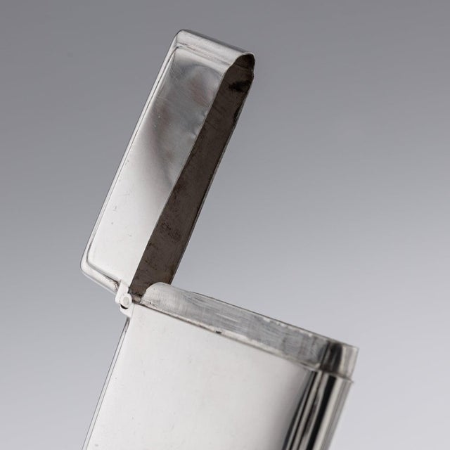 Antique Victorian Silver Card Case, 1883 For Sale - Image 4 of 11