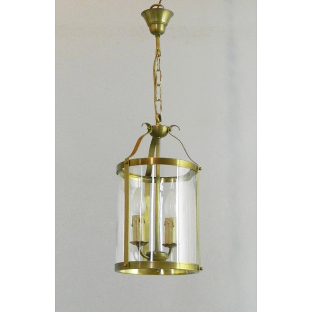 Vintage French Twin Light Hall Lantern, 1930s For Sale - Image 4 of 9