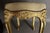 Golden Wooden Stool For Sale - Image 4 of 10