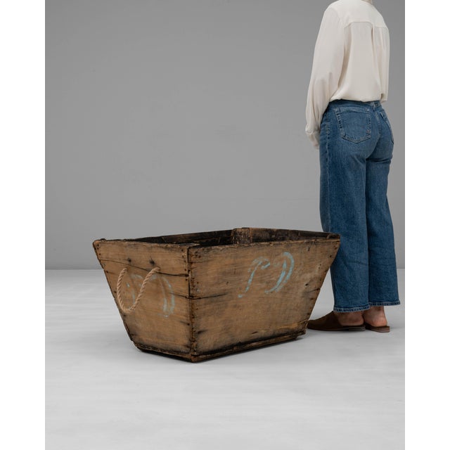 French 20th Century French Wooden Champagne Grape Harvesting Basket For Sale - Image 3 of 18