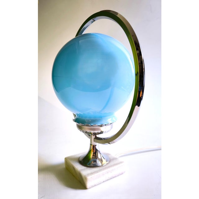 Mid-Century Modern Vintage Art Deco/Space Age Lamp For Sale - Image 3 of 13