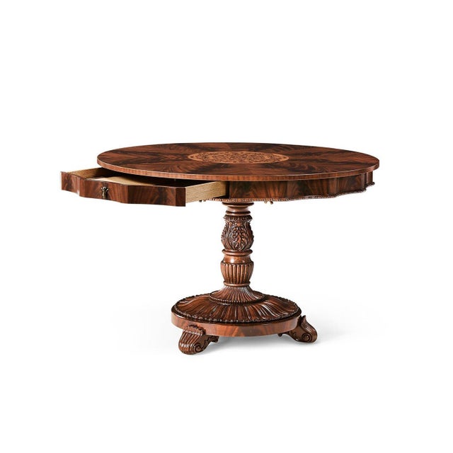 Finely Inlaid Mahogany Centre Table For Sale - Image 4 of 11