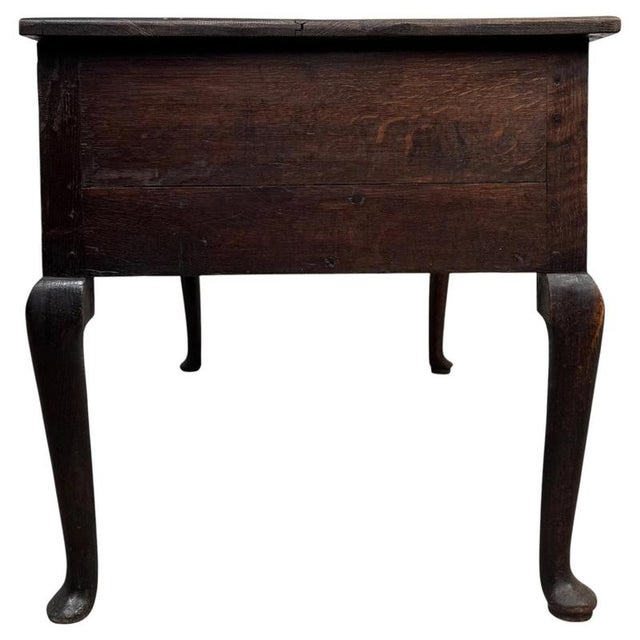 Antique 18th Century English Georgian Oak Low Side Table For Sale - Image 6 of 12