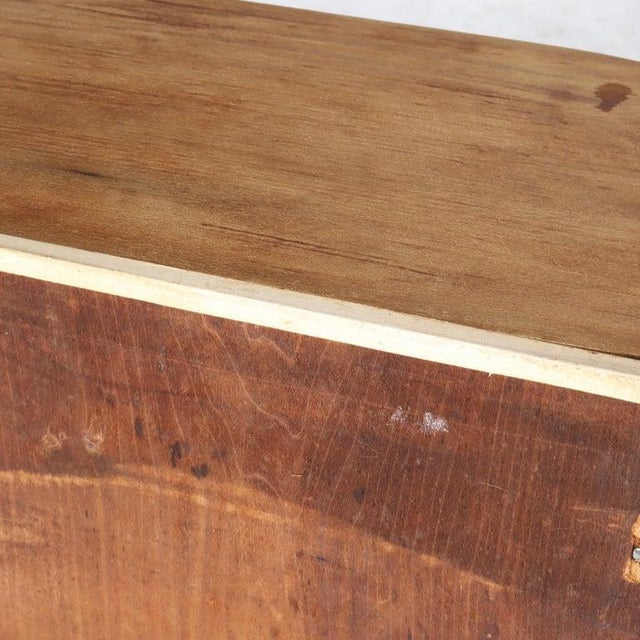 Antique Renaissance Revival Walnut 3-Drawer Marble Top Chest C1890 For Sale - Image 18 of 18
