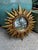 Mid 20th Century 12.5" Gold Gilded Sunburst Wall Accent Mirror For Sale - Image 15 of 17