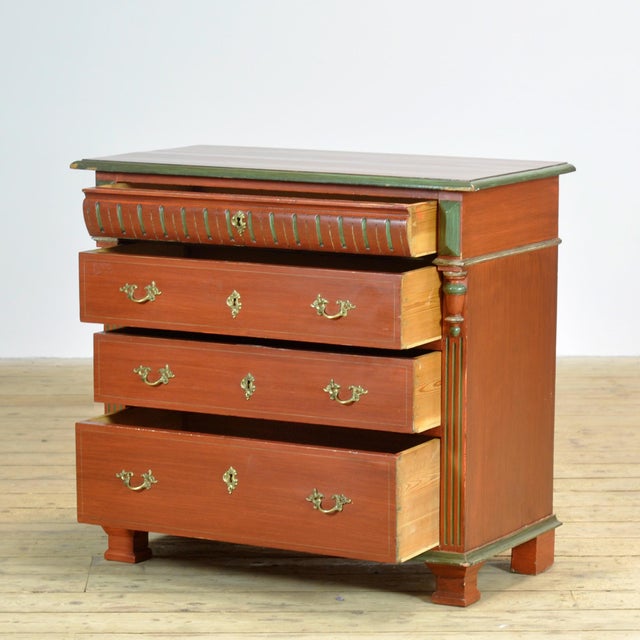 Vintage Pine Chest of Drawers, 1925 For Sale - Image 4 of 13