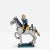 Ceramic 1950s Marcello Fantoni Mid Century Marcello Fantoni Ceramic Horse and Cowboy Figure For Sale - Image 7 of 7