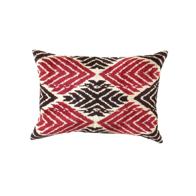 Turkish Turkish Multi Color Silk Ikat Pillow For Sale - Image 3 of 3