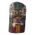 Monumental Mexican Folk Art Carved Wood Wall Mask Sculpture For Sale