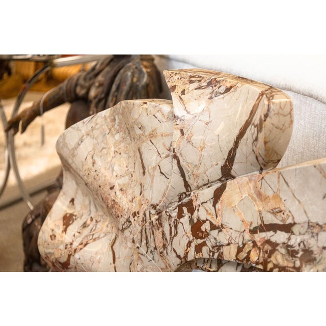 Fritz Olsen - Signed 1988 Marble Hand Carved Biomorphic Contemporary Sculpture For Sale - Image 4 of 5
