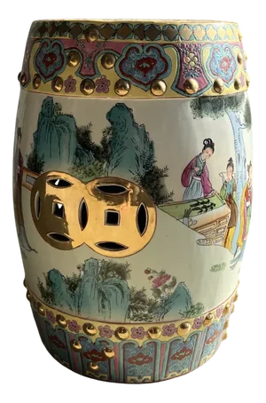 Antique Ceramic Garden Stool