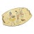 1950s Mid-Century Modern Brass and Lacquered Wood Italian Serving Tray For Sale