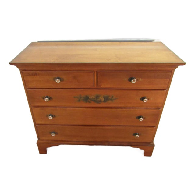 Hitchcock Solid Maple Chest of Drawers For Sale