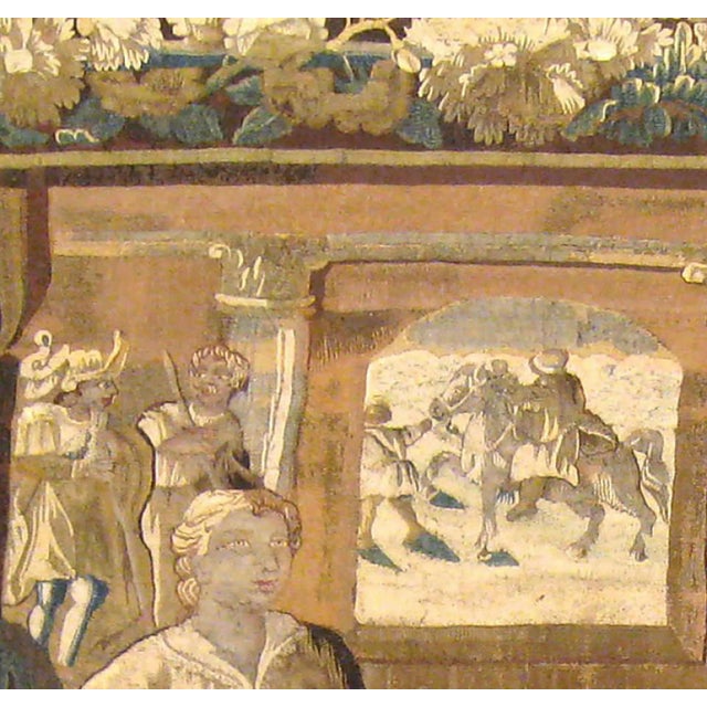 Antique 18th Century Flemish Biblical Tapestry For Sale - Image 4 of 11