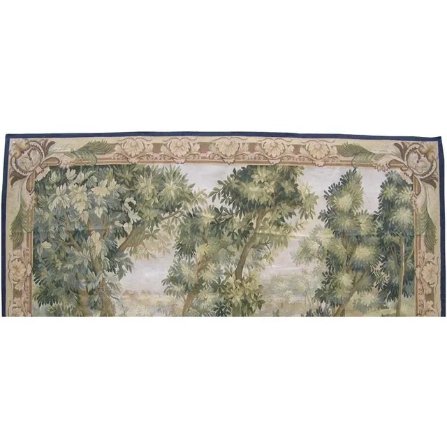 19th Century Vintage Tapestry Depicting a Hidden Forest For Sale - Image 5 of 9
