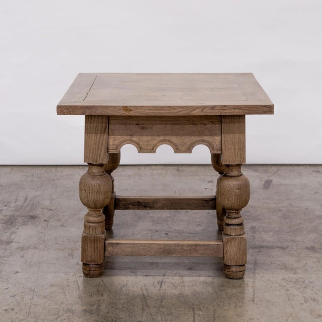 Jacobean 1940s Jacobean Oak Side Table For Sale - Image 3 of 9