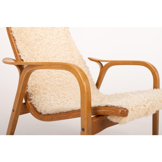 Wood Set of Lamino Lounge Chair and Ottoman by Yngve Ekström for Swedese, 1950s For Sale - Image 7 of 15