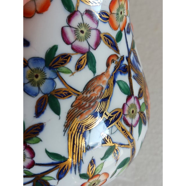 English Tiffany & Co. Royal Crown Derby Vases Imari Style Early 20th C. -a Pair For Sale - Image 3 of 12
