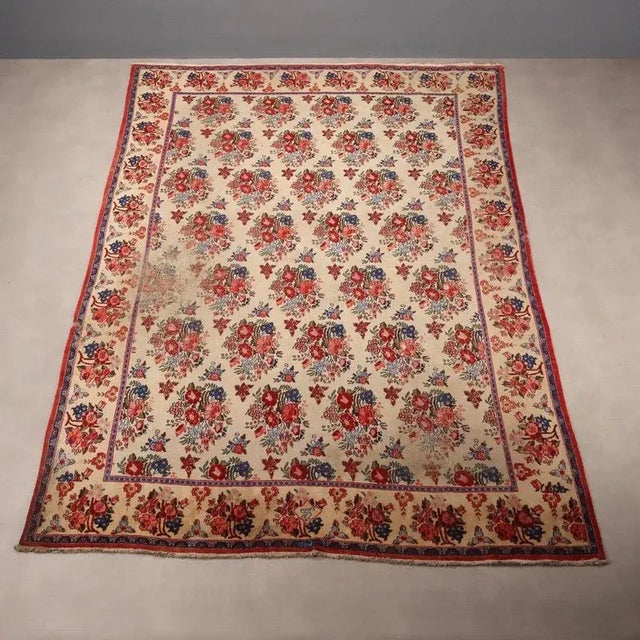 Middle Eastern Bidjar Rug in Wool For Sale - Image 3 of 10