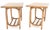 Wood Pair of Vintage c1970s Rattan Bamboo Laminated Tops Rectangle End Side Tables For Sale - Image 7 of 10