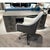 Not Yet Made - Made To Order Grey Mid Century Pedestal Desk For Sale - Image 5 of 6