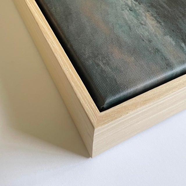 Not Yet Made - Made To Order Emerald Reverie - Abstract Seascape Painting Reproduction Print - 30x40 Horizontal, Framed For Sale - Image 5 of 5