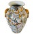 1970s Mid 20th Century Macau Enameled Gold-Ground Lotus & Peony Vase / Lamp Base For Sale - Image 5 of 8