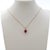 1.7Ct Madagascar Ruby Pendant With Natural Diamond Accent: Solid 14k Gold, 8x6mm For Sale - Image 4 of 8