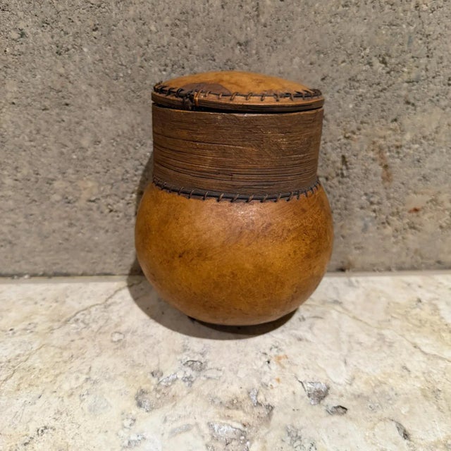Midcentury Modern Gourd Art Lidded Container, Handmade in Malta, 1960s For Sale In San Diego - Image 6 of 13