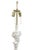 1970s Vintage Sirmos Rams Head White Painted Wood and Original Brass Fittings Floor Lamp Restored For Sale - Image 5 of 13
