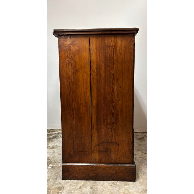 Wood Antique Irish Pine Chest of Drawers For Sale - Image 7 of 12