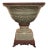 Green & Bronze Porcelain Center Planter Bowl For Sale