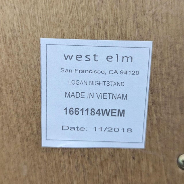 Pair of West Elm Logan Nightstands For Sale - Image 11 of 11