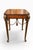 Brass Theodore Alexander Attributed Neoclassical Lion-Head Tooled Leather Drink Table For Sale - Image 8 of 14