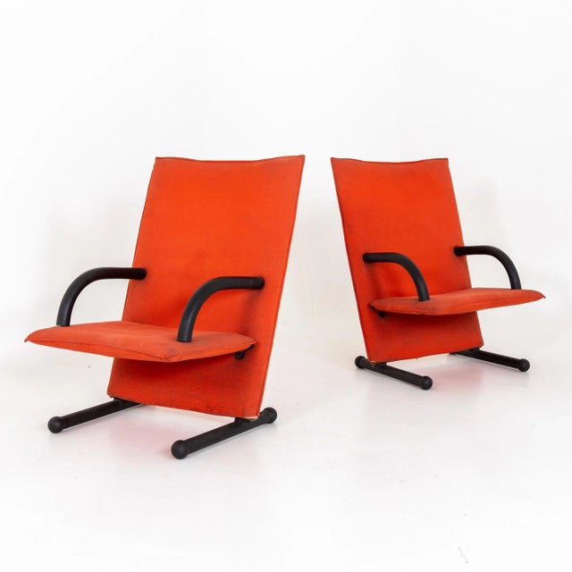 Set of T-Line Armchairs by Burkhard Vogtherr for Arflex, 1982 For Sale - Image 9 of 9