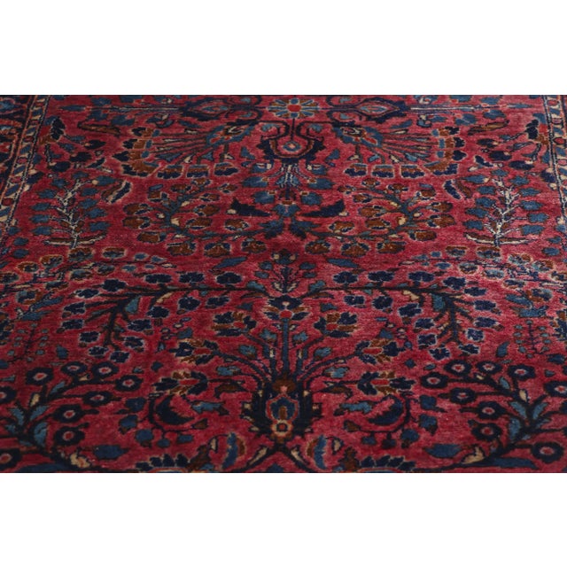 Early 20th Century Antique Persian Sarouk Rug - 02'07 X 04'10 For Sale - Image 5 of 9