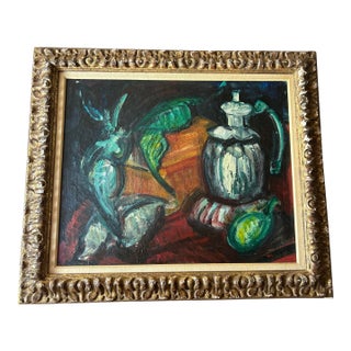 Vintage Oil on Canvas by VictorTHALL (1902-1983) For Sale