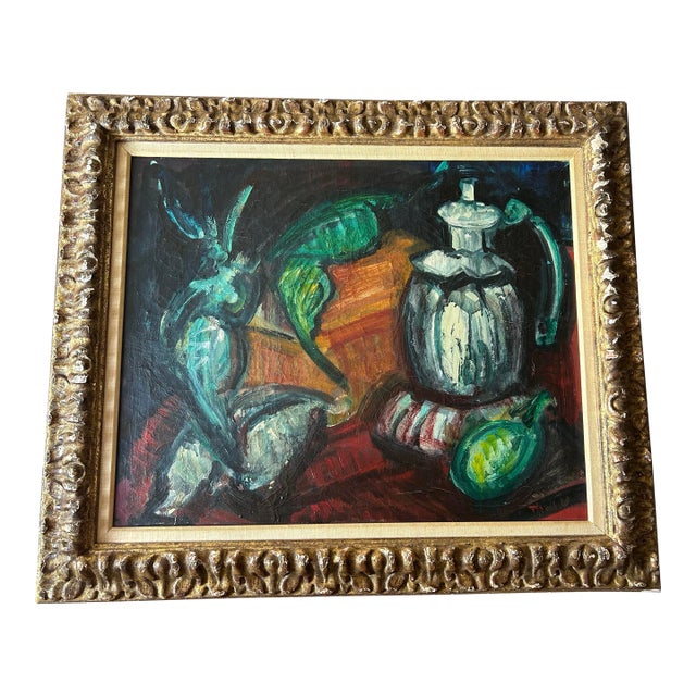 Vintage Oil on Canvas by VictorTHALL (1902-1983) For Sale